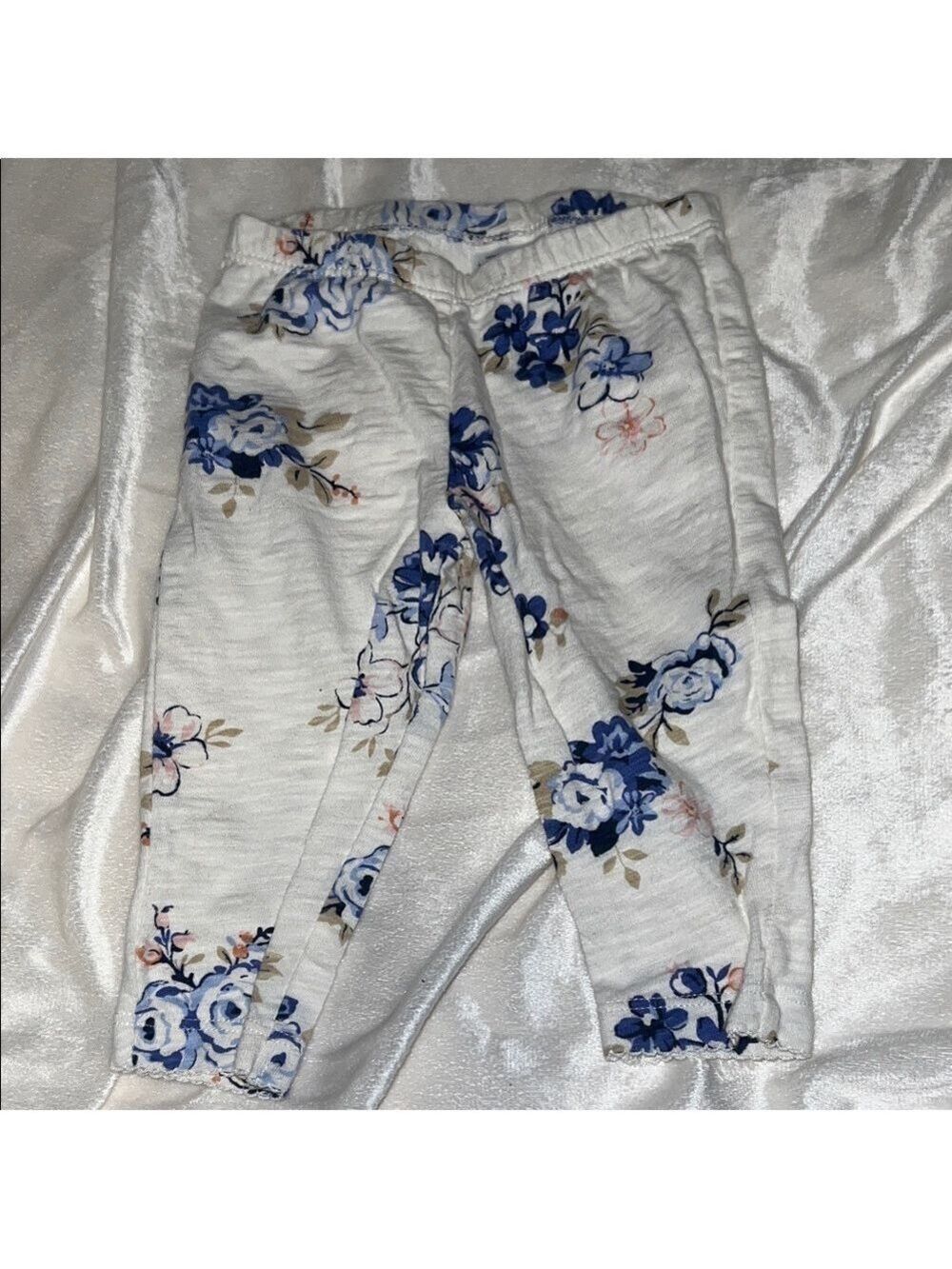 Carter’s 6 month Floral Blue and Cream Kids 3 Piece Set - Picture 8 of 13